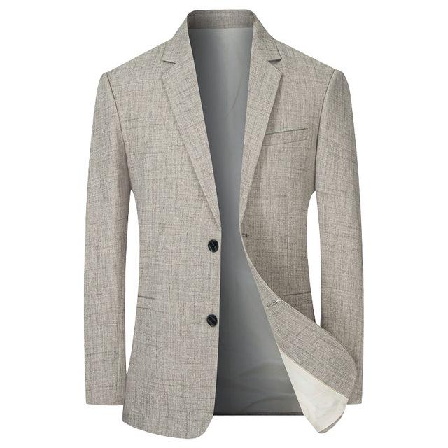 Sommer-Kausal-Anzugsjacke für Herren, einreihig, Revers-Outfits, Business-Hochzeit, Bräutigam, Abschlussball, Anzugjacke für Herren, 1 Stück