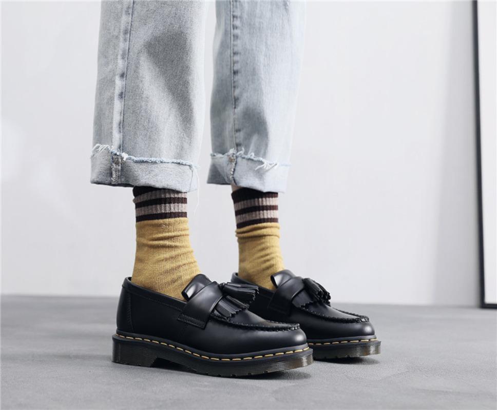 Vysoce kvalitní dámské pánské střapcové boty Módní luxusní boty Ležérní boty Loafers z pravé kůže Plus size