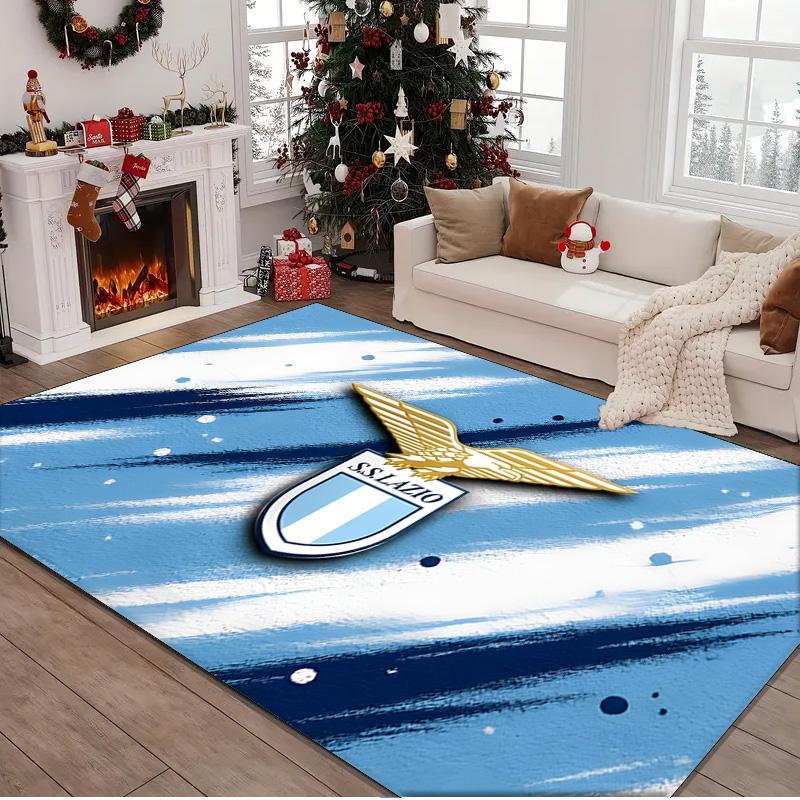 1PC rug Lazio Football Club Emblem Carpet, Chair Rug,Area Rug for Office Bedroom living rooms bedroom, Doormat decor Christmas fan gifts