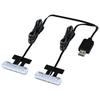 Seiwa F338 Car Supplies, LED Floor Light, USB 2 Lines, Blue/White Switching, Illumination, USB Power Supply, Uses High Brightness LED