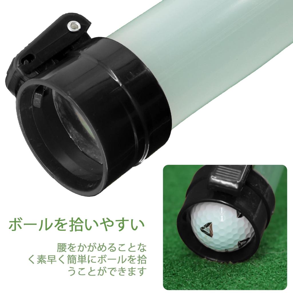 Golfball-Greifer Professioneller Sammler Golfball-Sauger Aufbewahrungsstock 21 Ballhalter Sammler - -