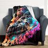 1pc Car Smoke Lightweight Flannel Blanket, Comfortable and Warm Blanket, for Office and Camping Sofa Bed, Livingroom083