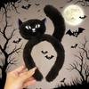 Cute Halloween Funny Headwear Plush Bat Headband Halloween Hair Hoop  Dance Party Props