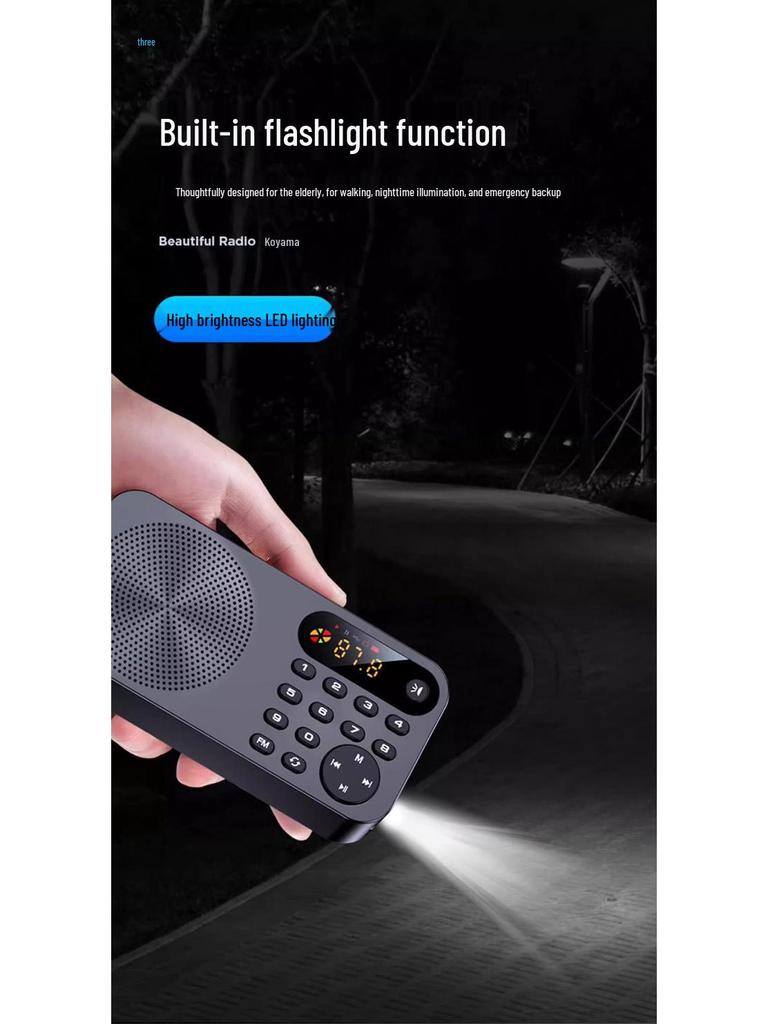 Keling Portable Rechargeable FM Radio & Music Player with Storytelling & Opera Functions