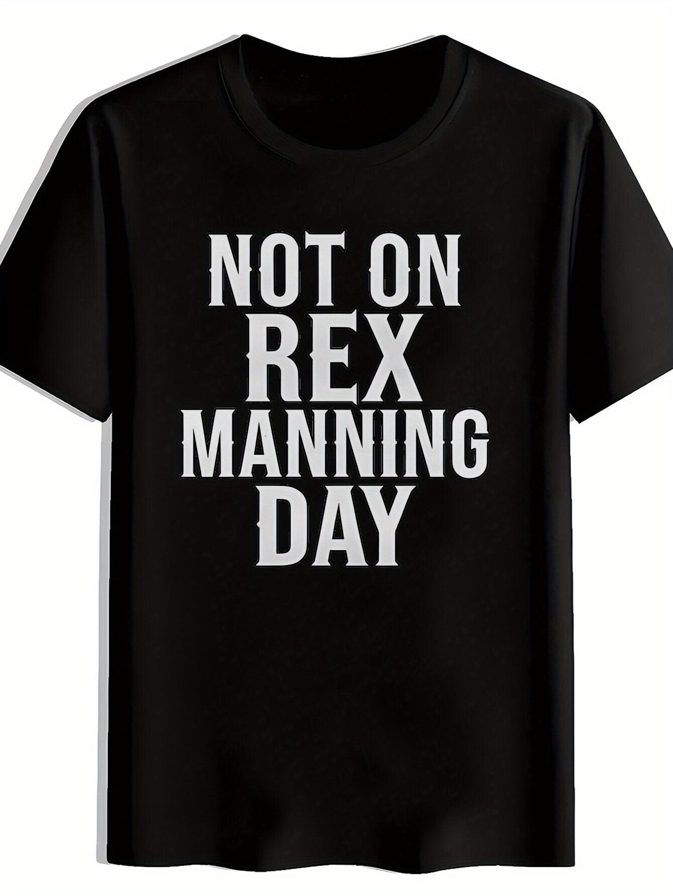 T-shirt Vintage Rock Band Graphic - Not on Rex Manning Day Print XXL