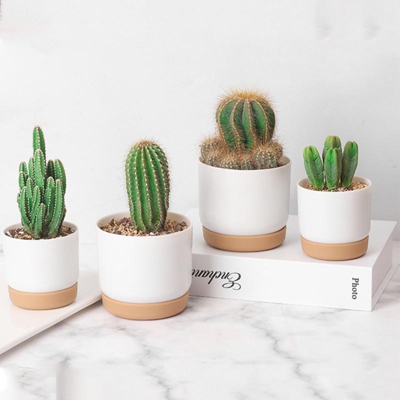 High Strength Flower Pots Imitation Ceramic Plastic Plant Pots Flower Pot