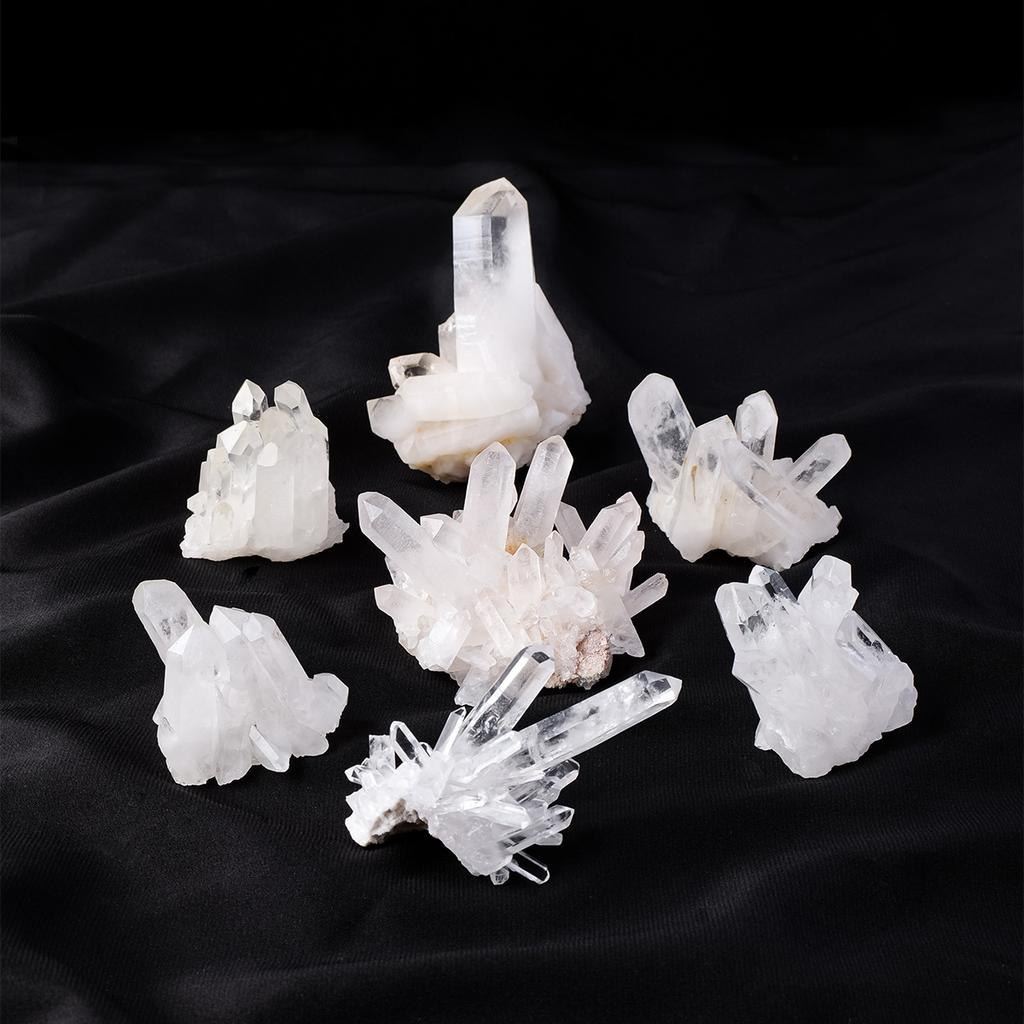 1pc Natural white crystal cluster crystal crafts home decoration degaussing ornamental ore ornaments holiday gifts rose quartz
