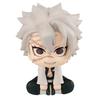 4PCS Demon Slayer Chibi Anime Figures Set Kawaii Rengoku Obanai Sanemi Douma Mini PVC Sitting Statues Collectible Toys
