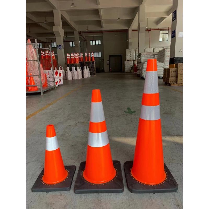 Reflective PVC "No Parking" Traffic Cone - Safety Roadblock & Ice Cream Bucket/Cup Design