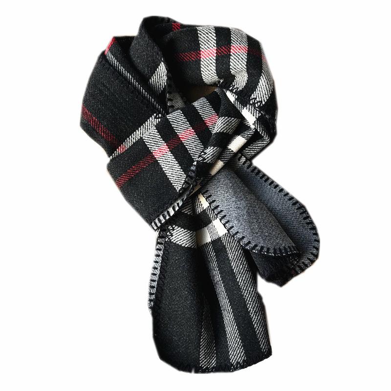 Couple Scarf Men's New Imitation Cashmere Classic Plaid Scarf Women's Winter High End Atmosphere Shawl