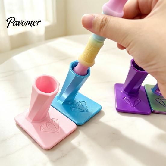 Craft Desk Storage Diamond Painting Pen Holder, 3D Printed Art Stand, Holder Desktop Organizer for Drill Pens, Dotting Tools, Crafting Supplies
