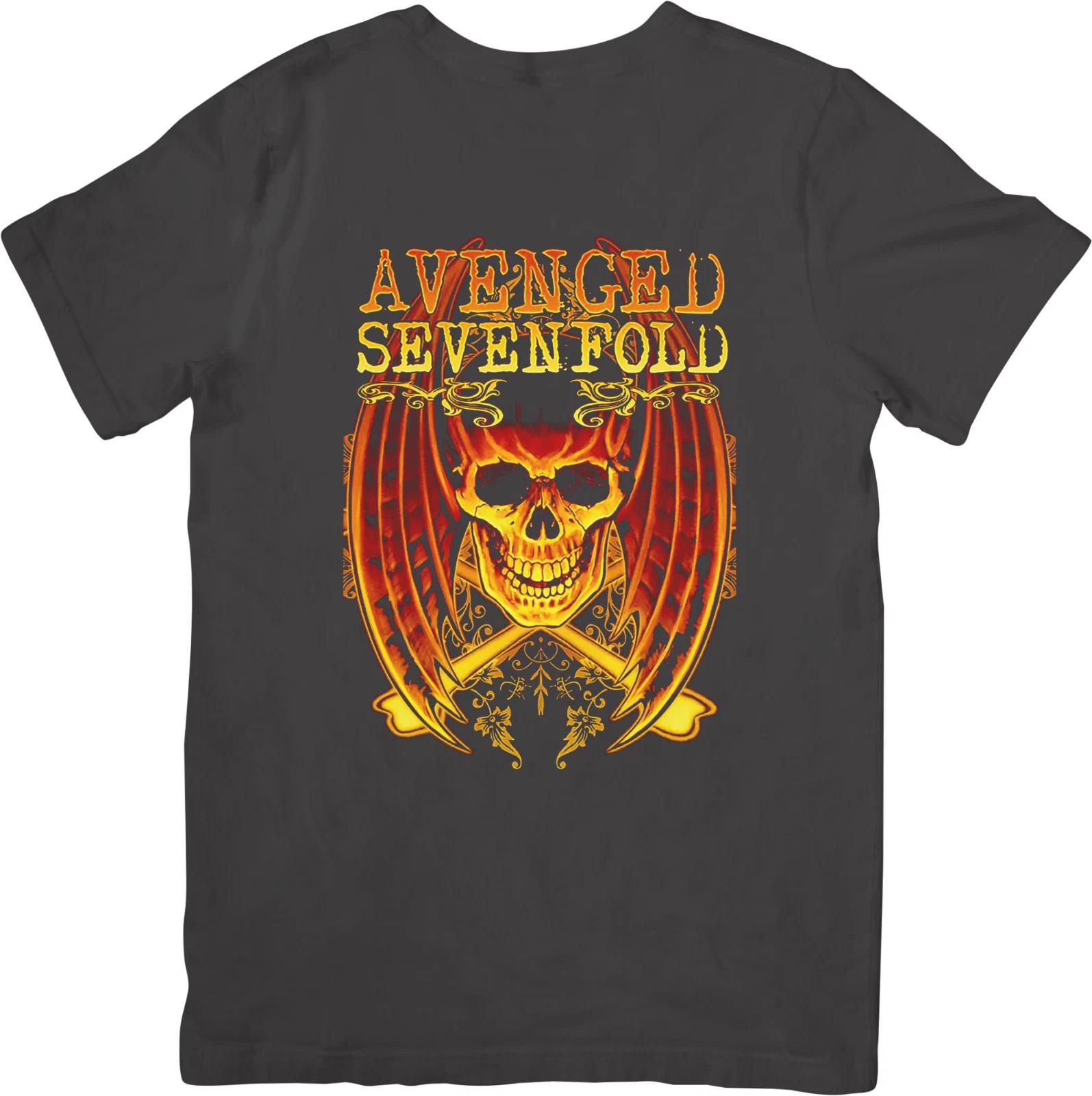 

Avenged Sevenfold 1 Music Fit for Men & Women Quality Cotton T-Shirt Black 3XL