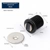 10Pcs Hidden Round Magnetic Catch Strong Suction Wear Resistant Shell For Cabinet Closet DIY Woodworking