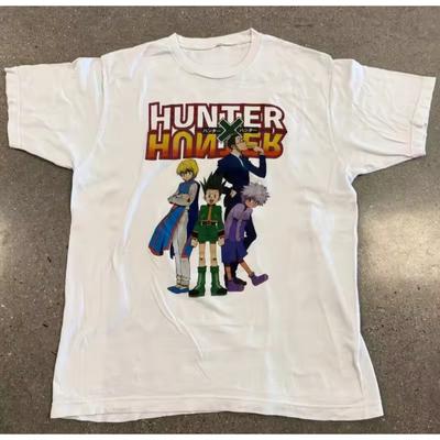 2026 New Anime Hunter X Hunter Printed Short Sleeve T-shirt Men's and Women's T-shirt Men's Top Sports T-shirt Harajuku Tee