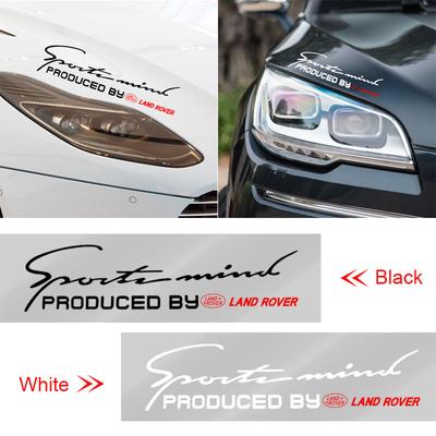 1Pcs Car Front Head Light Eyebrow 3D Sticker Decorator Sport Design for Land Rover Range Rover Rover L322 L405 Discovery 3 4 Freelander Dedicated
