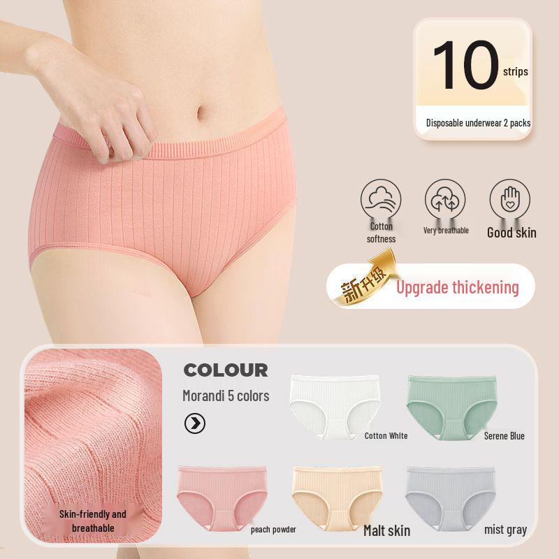 Women's Travel Disposable Panties: Sterilized, Wash-Free, Breathable Briefs for Postpartum & Pregnant Women