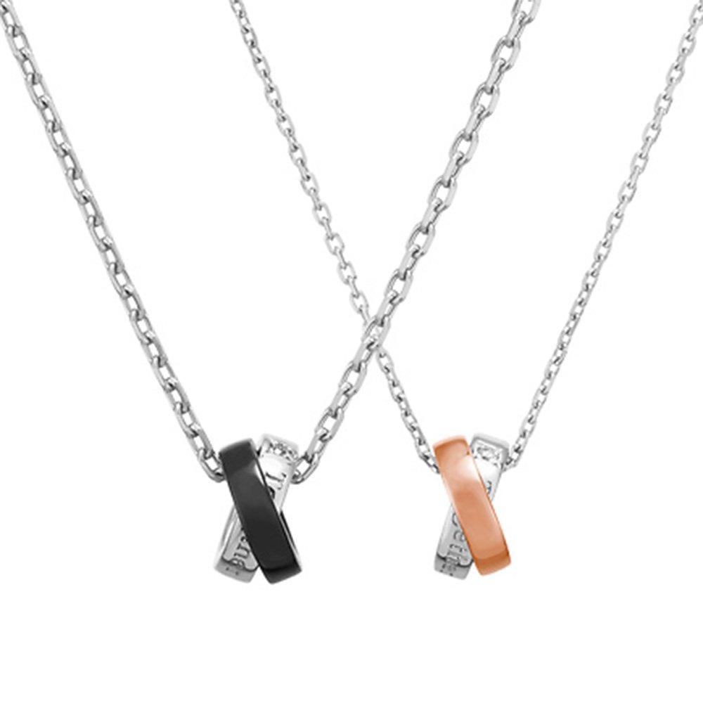 

Wrapped Canal Canal Yondo Sea Necklace Pair Necklace Pendant Be happy together engraved [Set item] 4℃ Men s Women s