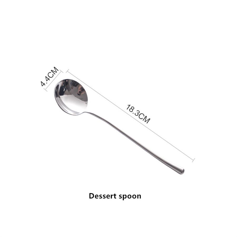 304 Stainless Steel Mirror Tableware, Western-style Knife, Fork and Spoon Set, Inposing Artifacts Household, Simple Design
