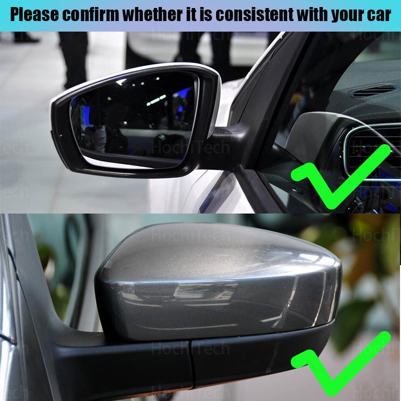 Side View Rearview Mirror Glass For Volkswagen Polo Mk5 Typ 6R 6C 61 2010-2013 Heated Left & Right