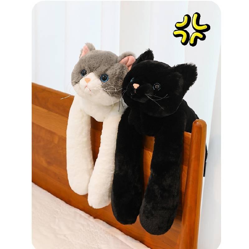 Adorable Cuddly Cat Plush Toy Cute Orange Tabby Stuffed Animal For Kids And Home