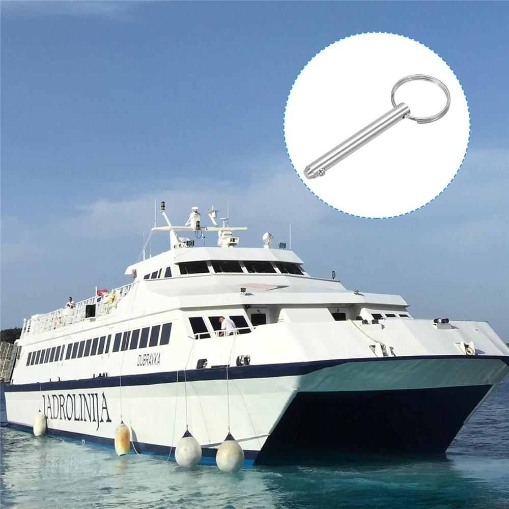 4 Pcs 316 Stainless Steel Quick Release Pins Bimini Top Pin Boat Marine Hardware For Deck Boat Bimini Top