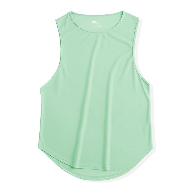 

Летние мужские безрукавки быстросохнущие майки для бега, тренировок, баскетбола L светло-зеленый