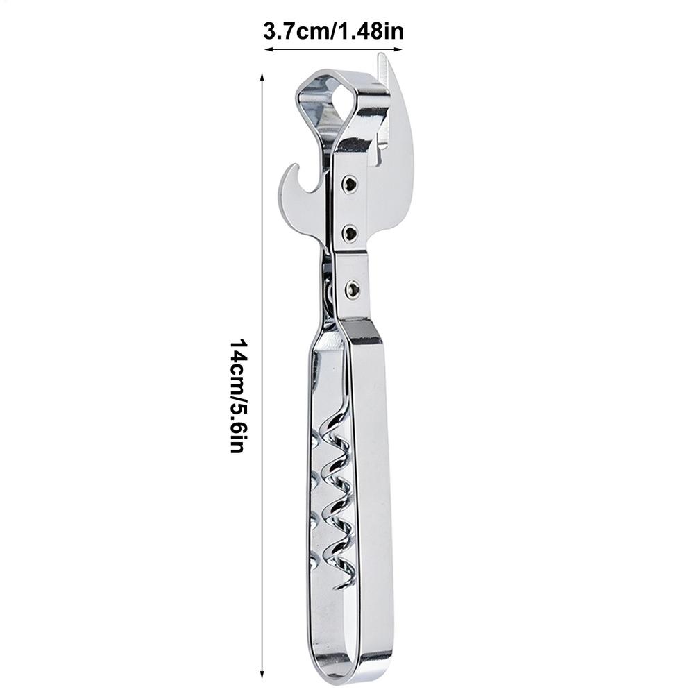 Multifunctional Bottle Opener Stainless Steel Bottle Jar Opener Adjustable Manual Jar Opener Gripper Corkscrew Kitchen tools