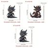 Acrylic Black Dragon Cartoon Car Charm Pendant For Stylish Vehicle Decoration
