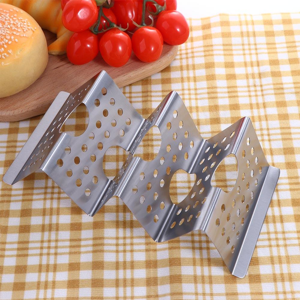 Wave Shaped with Easy-Access Handle Taco Holder Kitchen Tools Tray Plate Taco Shell Stand