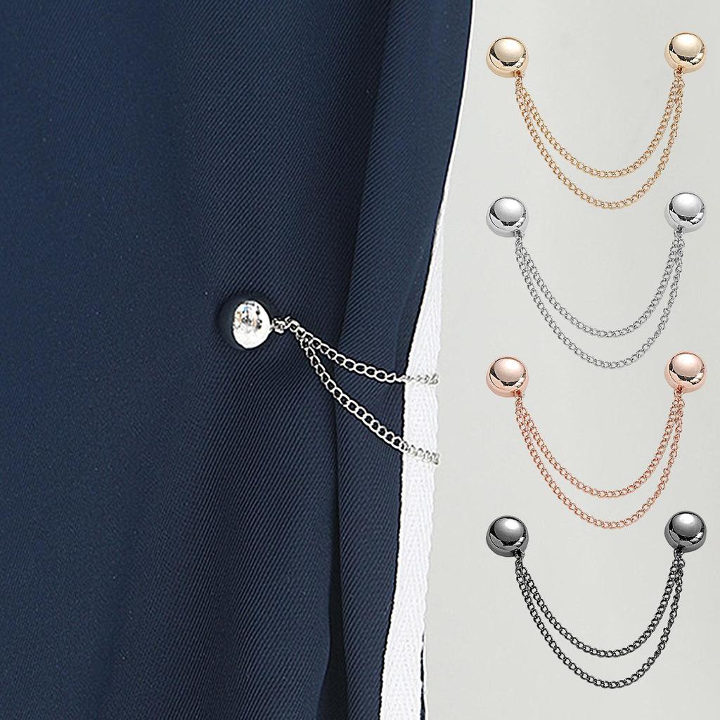 Magnetic Clothing Clips T Shirt Shortening Magnets Strong Pin Buckle Wrist Tie Button for Long Pants Sleeves Trousers Hijab Legs