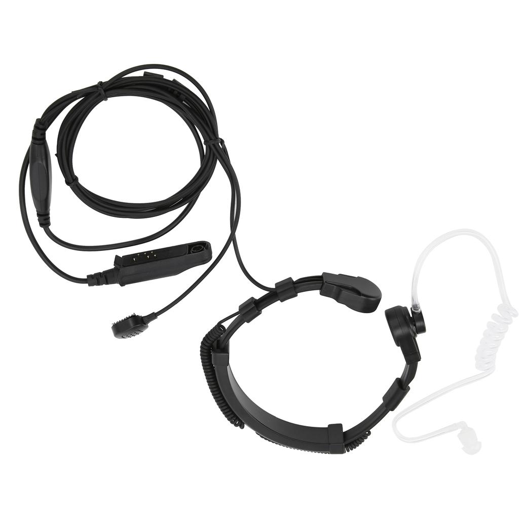 Throat Earpiece Headset Air Acoustic Tube Throat Vibration PTT Mic Headset for UV9R Plus BF9700 BFA58