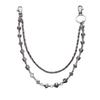 Dark Punk Style Dice Skull Skull Waist Chain Bracelet Necklace Jeans Chain Cool Personality Hip Hop Accessories
