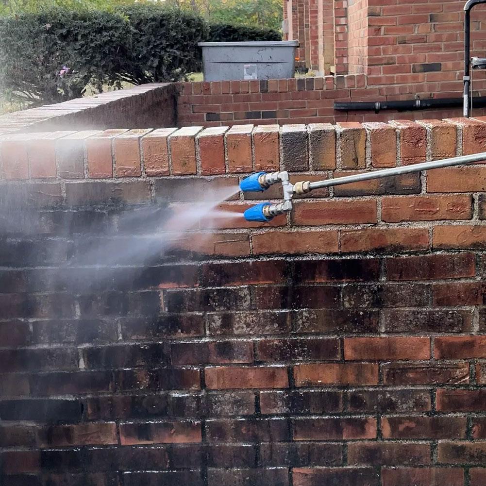 4000PSI Max 360° Rotatable High Pressure Washer Dual Garden Nozzle Car Turbine Cleaning Washing Tool Twin V7Y4