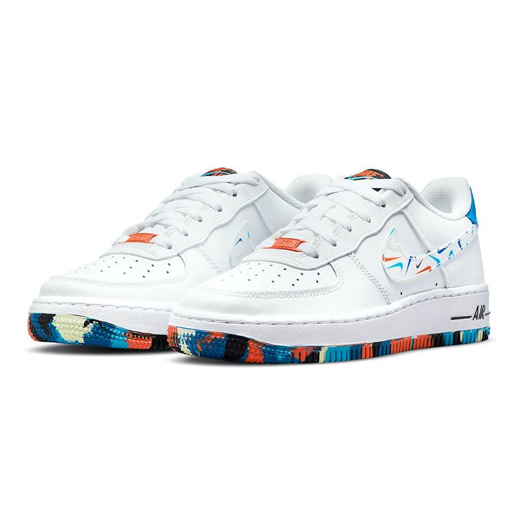 New Nike Air Force 1 Low Multicolor Swooshes GS DM7597-100
