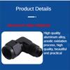 Oil Fuel Fittings Male To Female Thread 90/45 Degree Swivel Coupler AN Adapter Oil Cooler Joint Aluminum Transformation Fittings