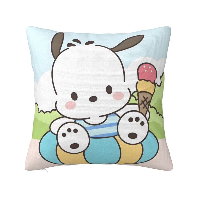 Пользовательская мультяшная Sanrio Pochacco скандинавская наволочка Декор спальни Аниме Милая подушка для дивана 12x12Inch