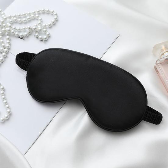 Imitated Silk Eye Cover Set Memory Foam Eye Masque 3-Piece Cloth Bag Hair Rings Storage Bag Comfortable Hypoallergenic Sleeping Shield Eye Care Tools