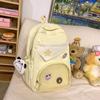schoolbag, female college student, Japanese transparent pain bag, backpack, large-capacity high school student travel backpack