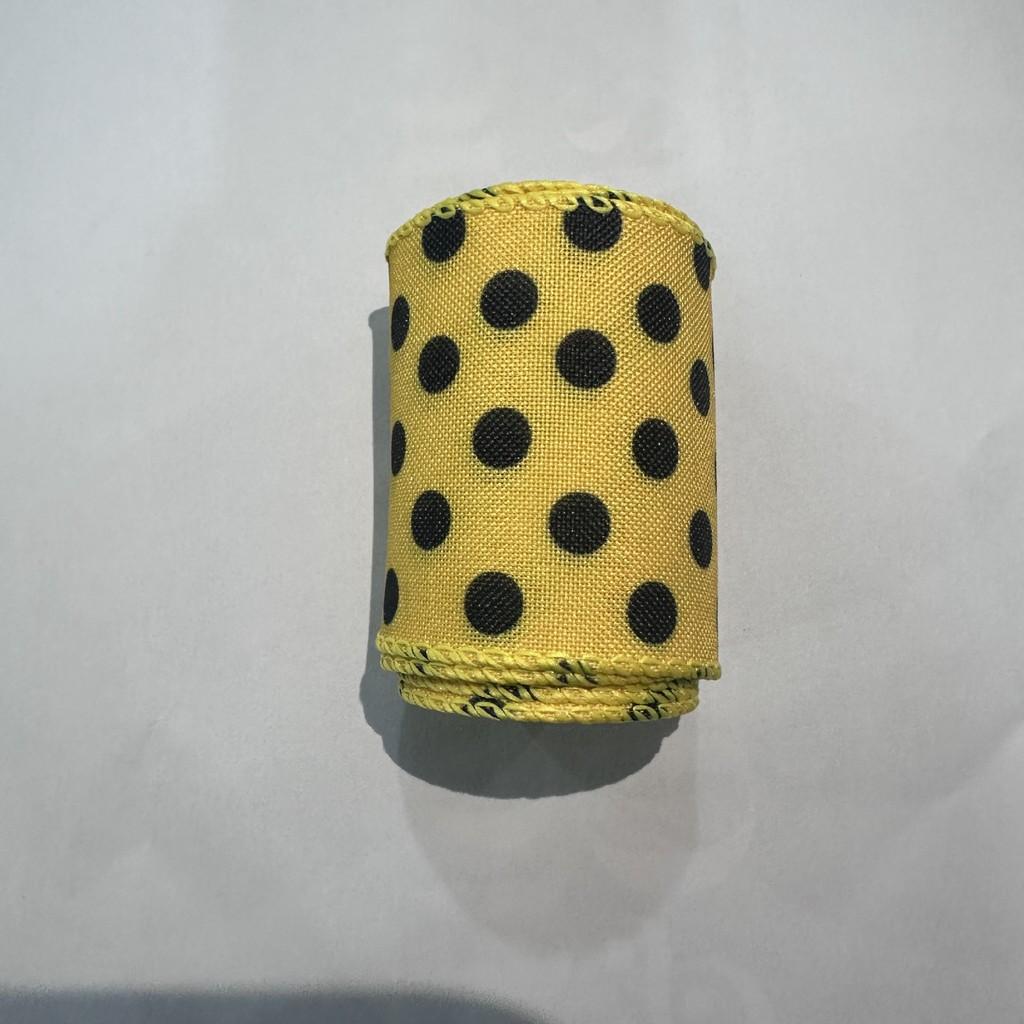 

Charming Bumblebee Polka Dot Yellow Ribbon For Diy Crafting And Easter Decor Bee Ribbon D