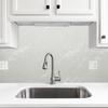 Uxcell Marble-Look Wallpaper, 80cm X 10m, Self-Adhesive Marble Vinyl Wallpaper, Waterproof, for Kitchen Counters, Cabinets, and Bathrooms, Light Gray
