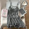 Women's Summer Strappy Cotton Sleep Dress with Padded Bra - Cute and Comfortable Nightgown