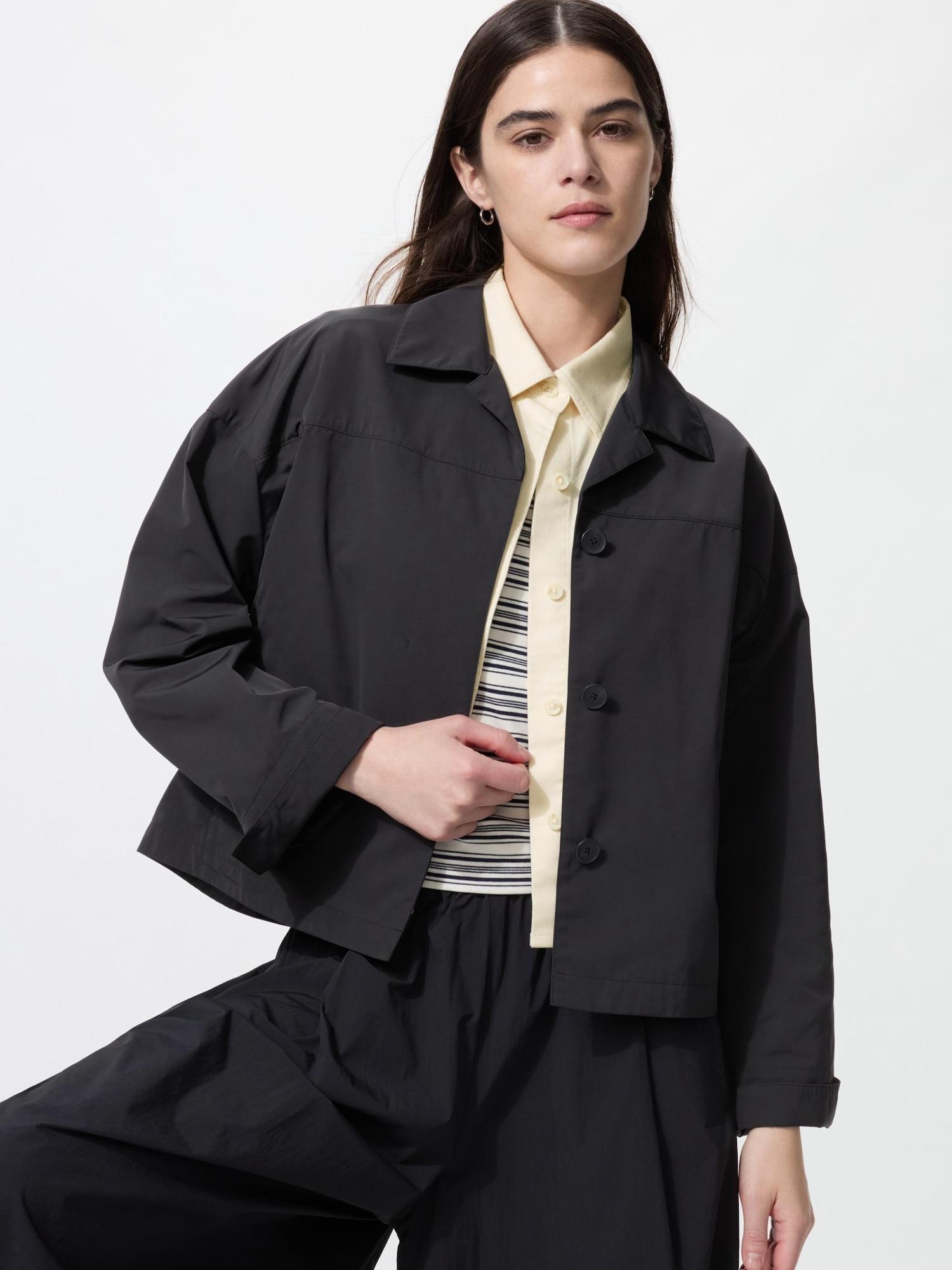 

Uniqlo Япония Короткая куртка с открытым воротником 09 BLACK/XS
