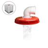 IBC Ton Barrel Cover Cap With Filter Outdoor IBC Ton Barrel Cover Durable Plastic Cover With Vent Hole Ton Barrel Accessories