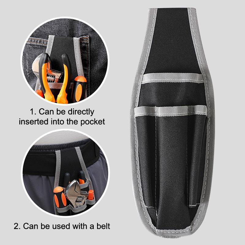 Multifunctional Tool Waist Bag Electrician Pocket Storage Bag Portable Tool Bag Screwdriver Kit Holder Maintenance Tool Pouch