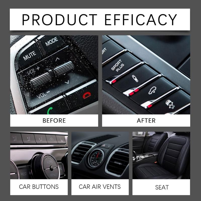 Pack Of 6 Soft Bristle Automotive Brushes Car Detailing Brush For Gentle Cleaning And Easy Storage NonSlip Handle Brush