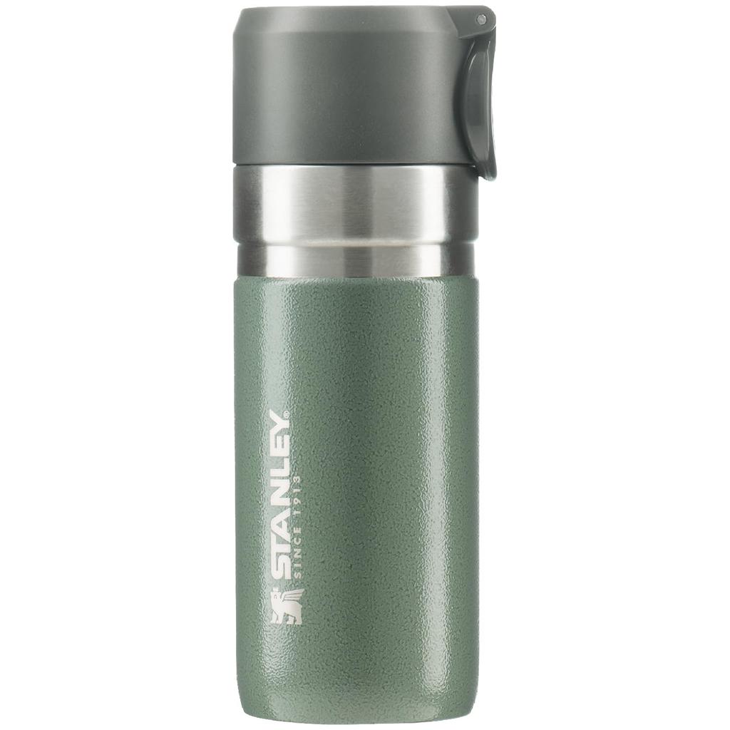 STANLEY Go Series Vacuum Slim Insulated Stainless Steel Water Outdoor Warranty Japanese Bottle, 0.37L, Green, Bottle, Use, Included, 10124-010