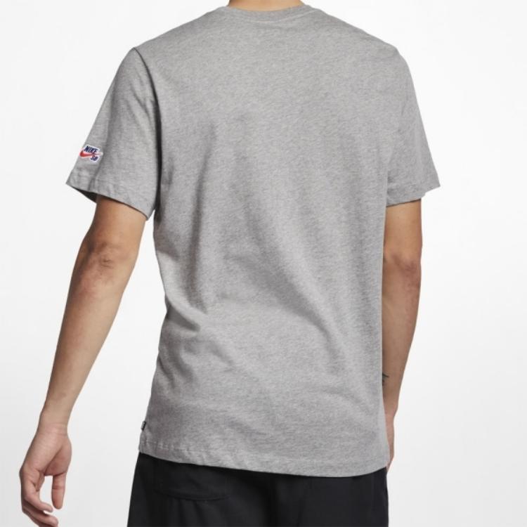 Nike T Shirts Men's Gray Crew Neck Moderate AR4024-063