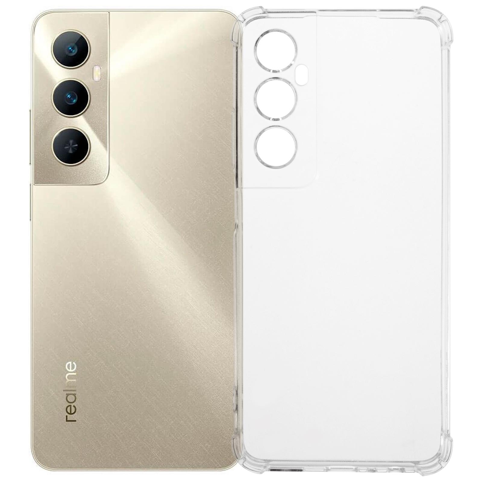 For Realme C65 4G Phone Case Reinforced Four Corner Anti-Drop Clear TPU Cover A