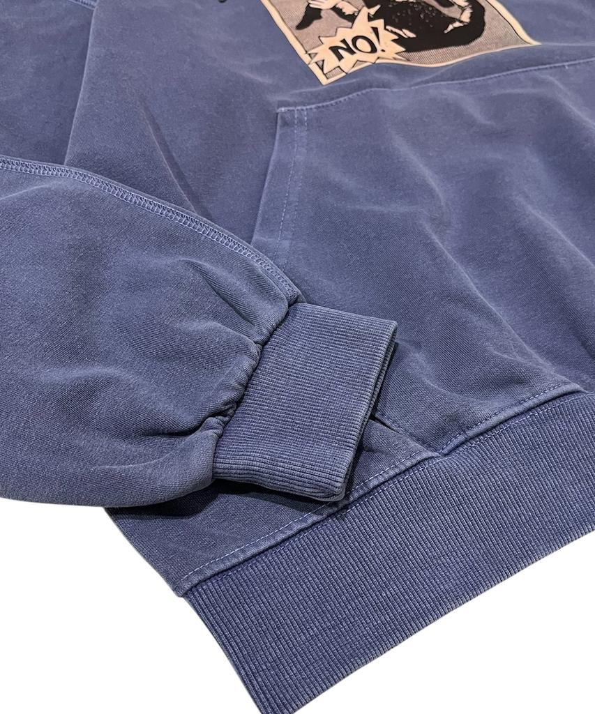 SK8ER ROCK No Control Pigment Sweat Hooded (Navy)