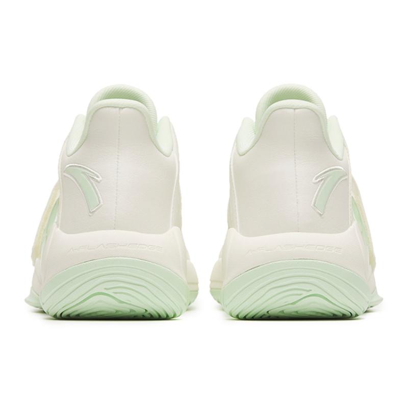 ANTA Water Flower 4 Basketball Shoes Men's Low top Ivory White/Bright Aqua Green Sneakers 112241109-3